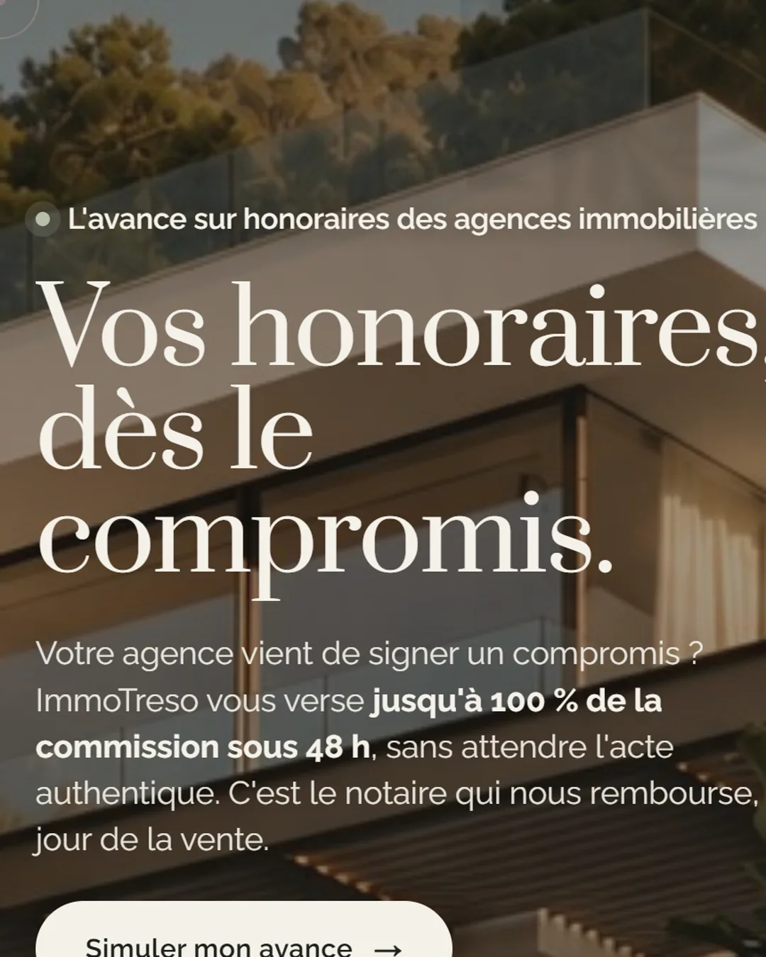 ImmoTreso sur téléphone